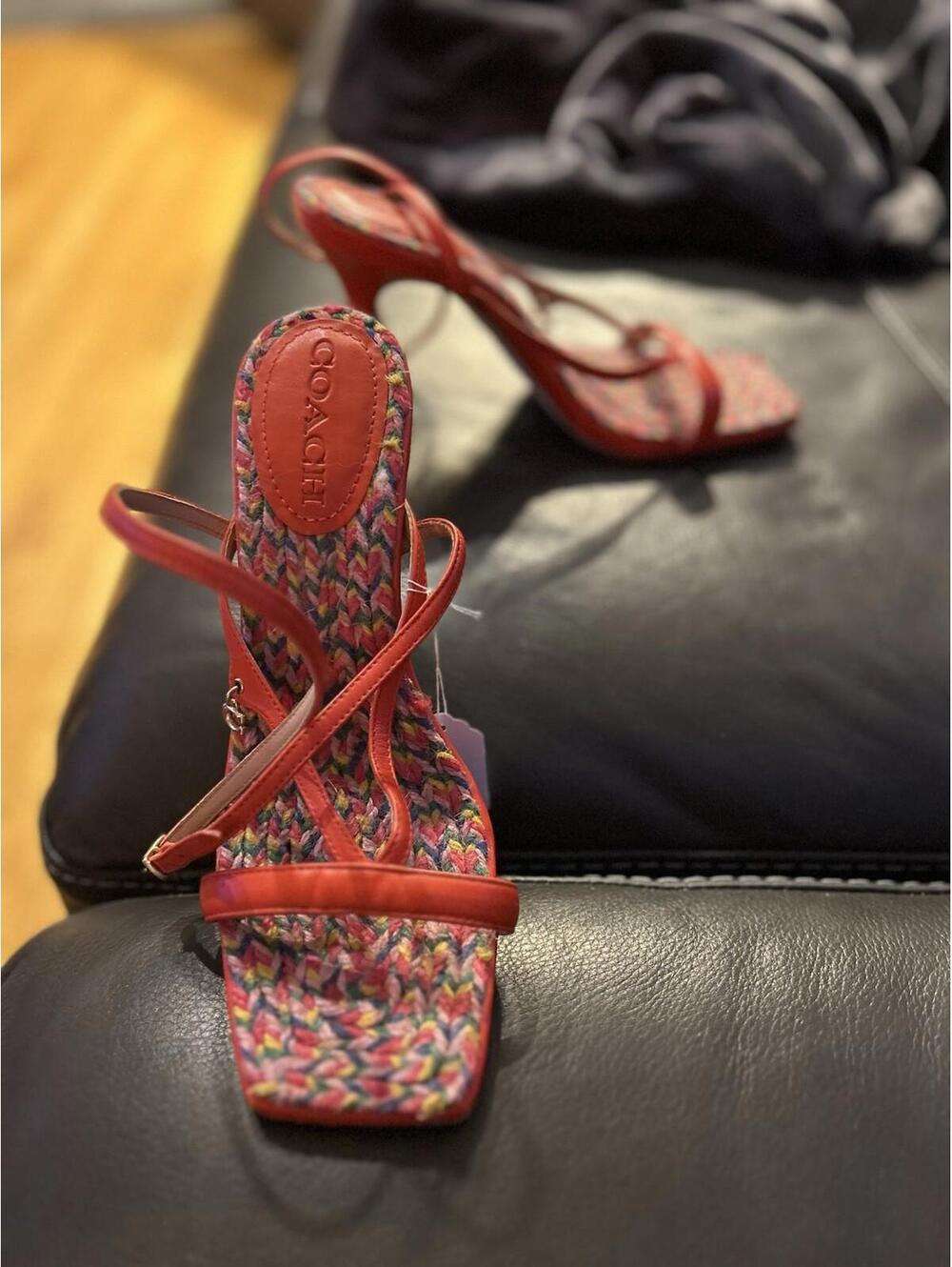 COACH Kaia Leather Sandal size 8.5